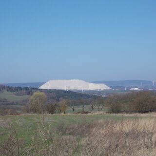 Die weißen Berge von Kali und Salz in Hessen