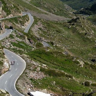 Radfahrer, Col du Grand Saint-Bernard