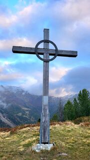Photo de Ursula Schmid le long du parcours