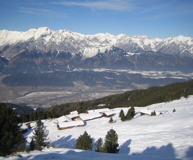 Blick auf das Almdorf