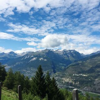 Ausblick hinunter nach Leuk