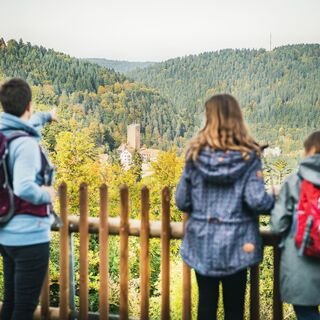 Ausblick von Beinberg auf die Burg Liebenzell
