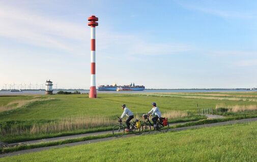 Unterwegs auf dem Nordseeküsten-Radweg