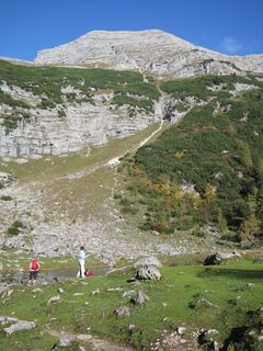 Aufstieg vom Brunnsteinersee Richtung Rote Wand