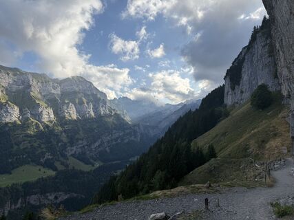 Foto von Nathalie Tafer entlang der Tour