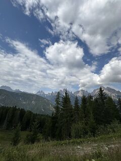 Foto von Matteo Piccin entlang der Tour