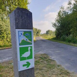 Tadornen-Radweg-Schild