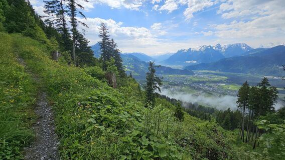 Blick Richtung Größeres Walsertal