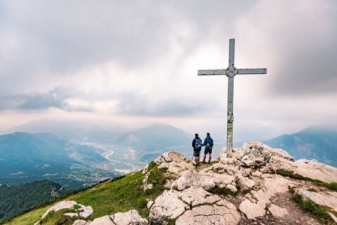 Auf dem Gipfel des Monte Stivo