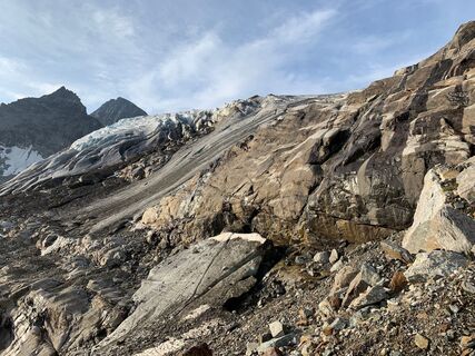 Aufstieg zum Gletscher