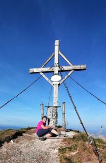 Foto von Dagmar Hofer entlang der Tour