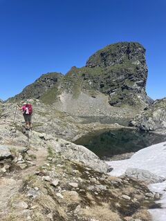 Photo de Gerda Dobler le long du parcours