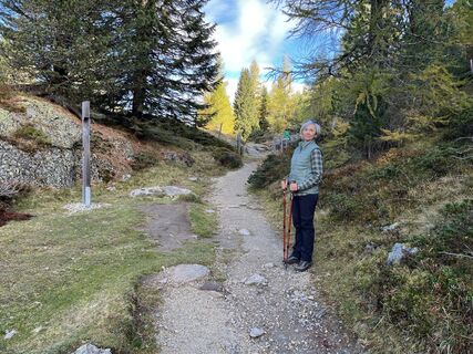 Photo de Peter Schmerda le long du parcours