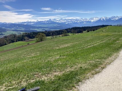 Photo de Heinz Braun le long du parcours