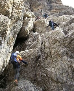Mittelteil Boseekofel-Klettersteig