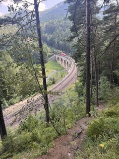 Foto de Johann Rameder a lo largo del recorrido