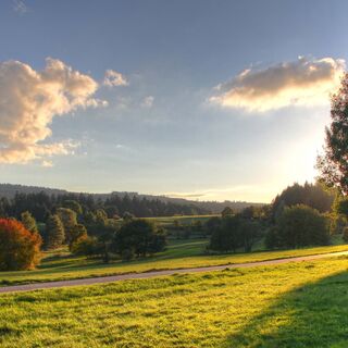 Abendstimmung am Europa-Rundwanderweg