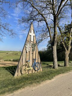 Photo de Hilde Zimmermann le long du parcours