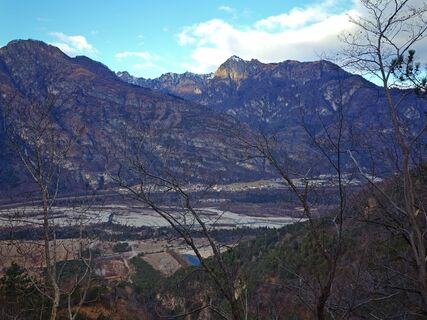 Foto de Luca Sangiorgio a lo largo del recorrido