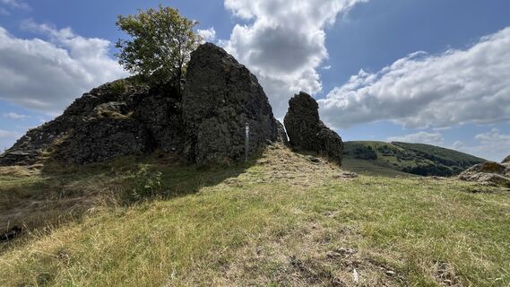 Foto von Siggi unterwegs entlang der Tour