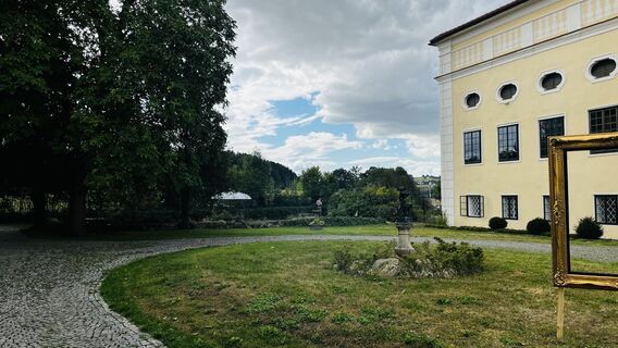 Foto von Gertraud Waldhör-Saatmann entlang der Tour