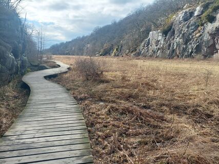Foto de Birgitte Østergaard Snejbjerg a lo largo del recorrido