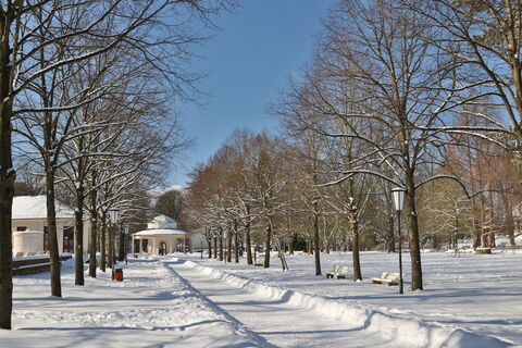 Historischer Kurpark im Winter