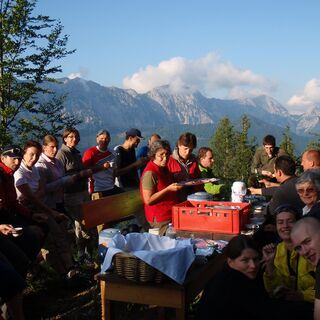 Pause bei der Nikolaushütte