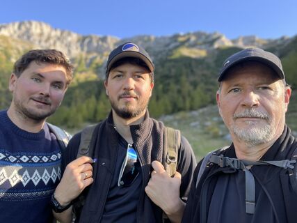 Foto de Andreas Prochaska a lo largo del recorrido