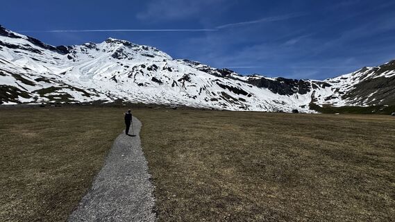 Foto von Andy Hills entlang der Tour