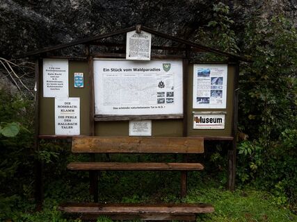 Wanderstart vor der Rossbachklamm