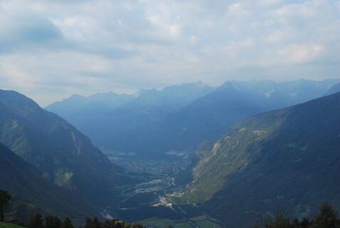 Vista su Malvaglia e Biasca