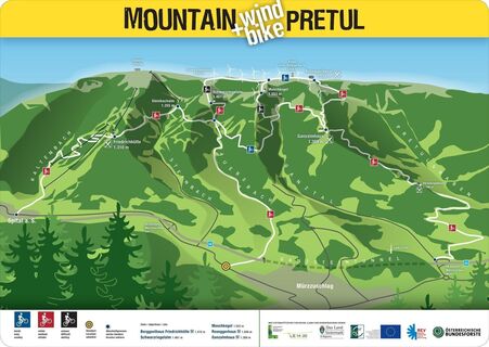 Übersichtskarte Mountainbike Pretul