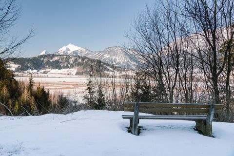 Bankerl mit Aussicht auf der Moosbergrunde