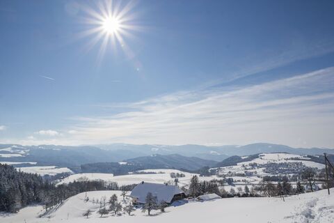 Verschneite Landschaft bei St. Peter