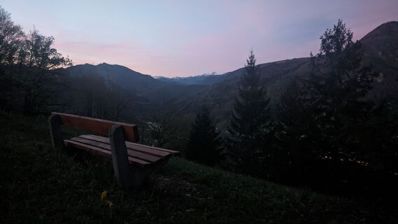 Foto de Klaus Lehner a lo largo del recorrido