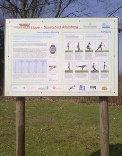 Infotafel zur Herzfrequenz und Kräftigung