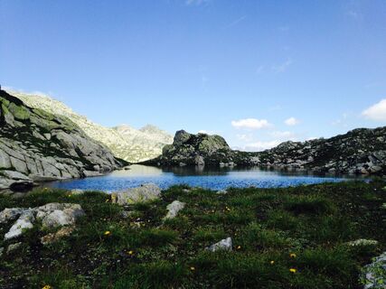 Unterwegs der Bergseen von Orsino, Orsirora und Valletta
