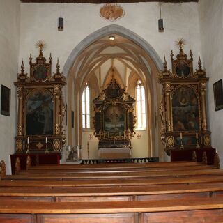 Altarbild in der Kirche St. Wolfgang