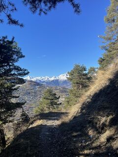 Foto von Claire entlang der Tour