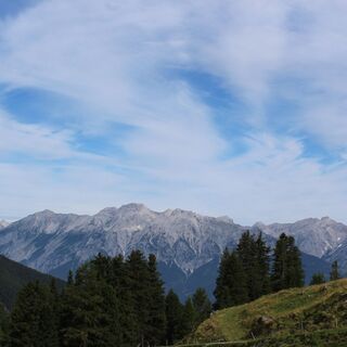 erste Ausblicke auf das Karwendel