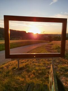 Bilderrahmen Sonnenuntergang Erlebnisweg AliSa