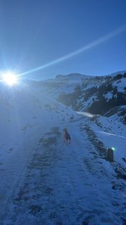 Foto von Eva Klem entlang der Tour