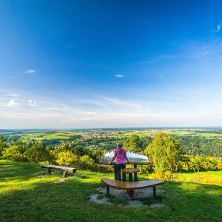Ausblick am Aussichtspunkt Wächtersberg