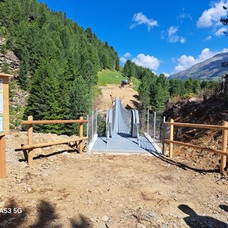Tibetische Brücke „Ponte delle Vacche“