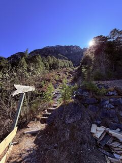 Photo de Jasmin Mainhart le long du parcours
