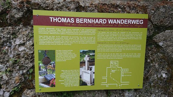 Infotafel beim Friedhof