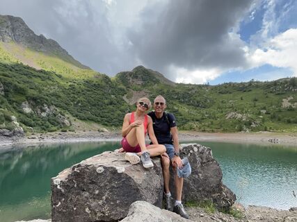 Fotografia z Petra Egger na trase