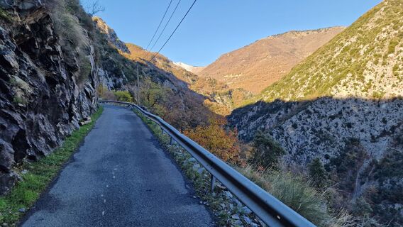 Foto de Fabrizi Mellano a lo largo del recorrido