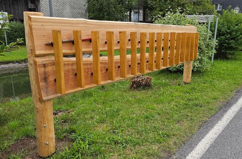 Musikinstrument am Naturlehrpfad Truckendorf